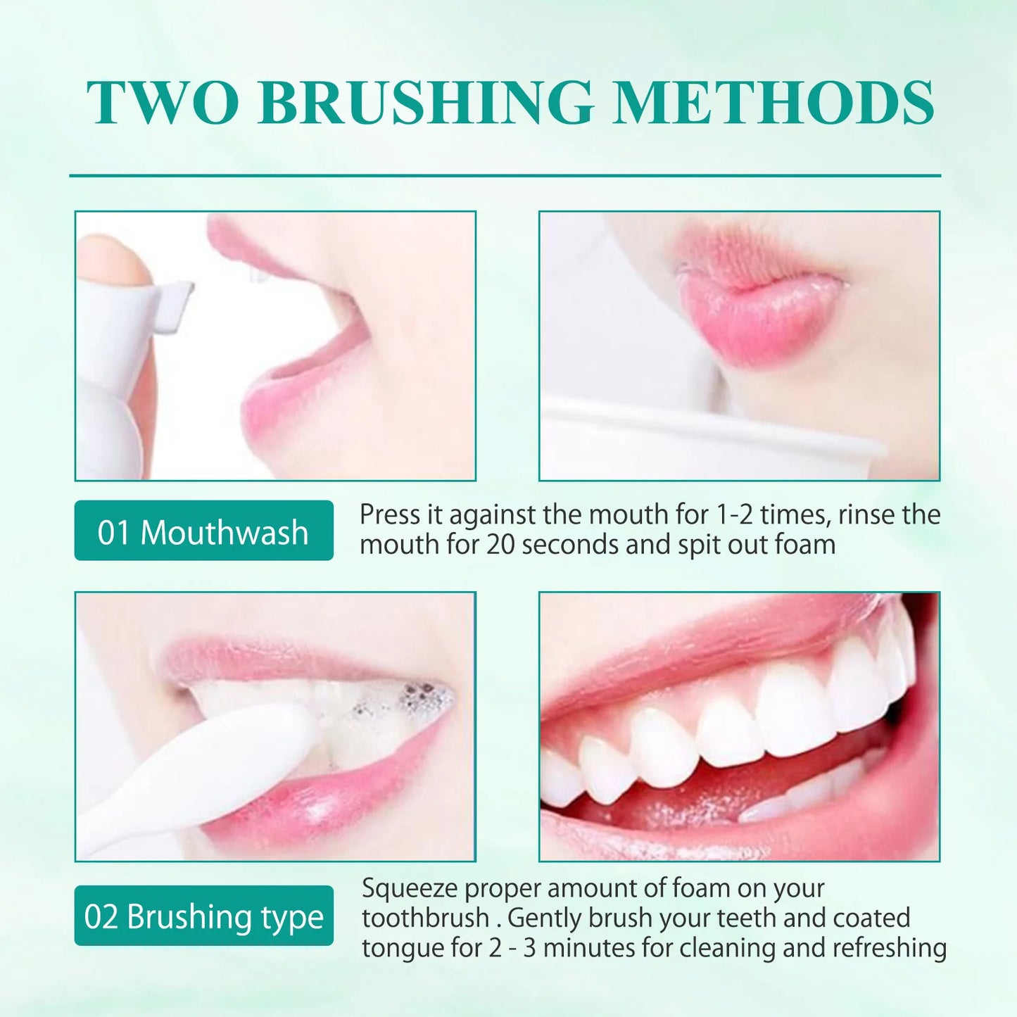 White Foam Toothpaste