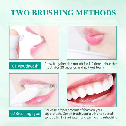 White Foam Toothpaste