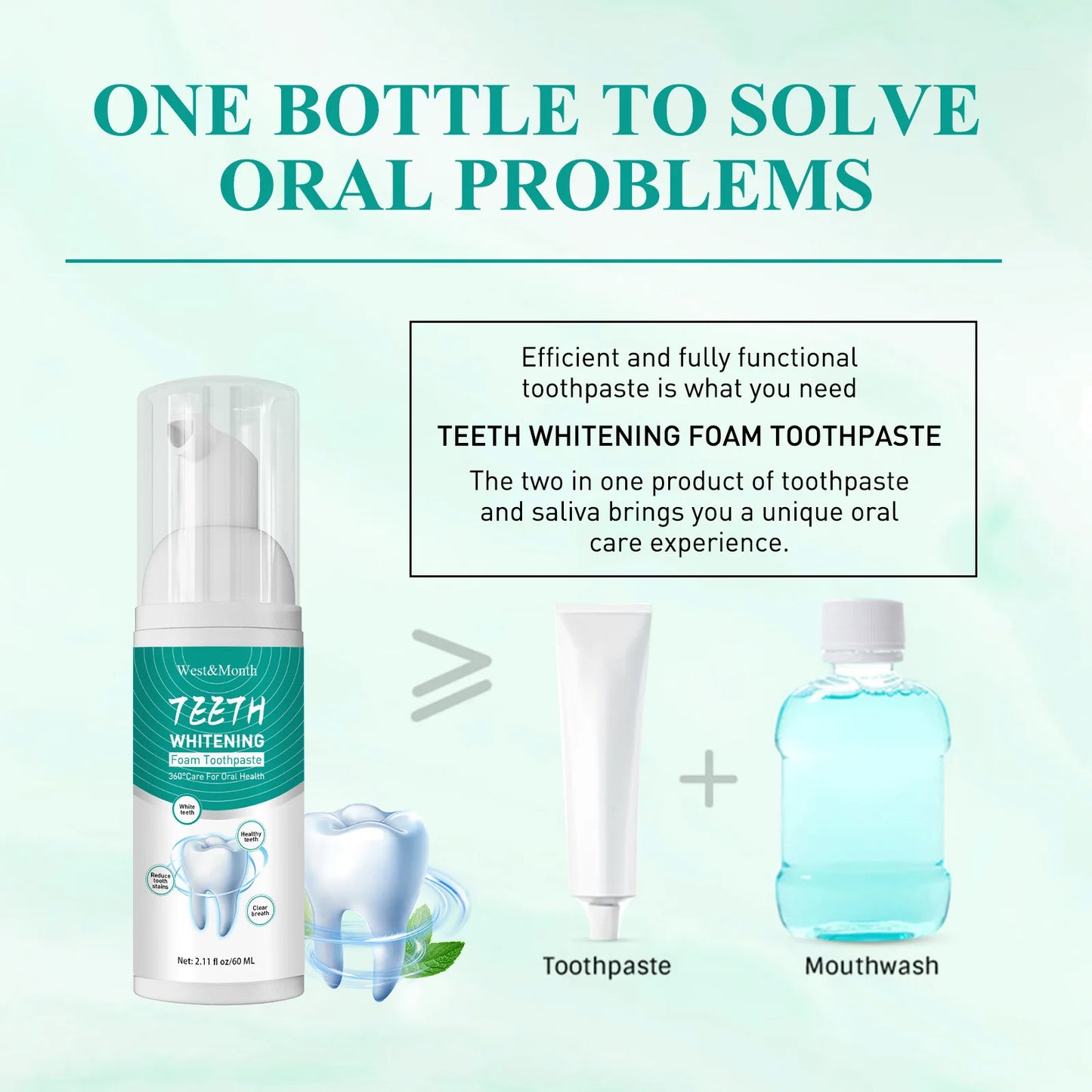 White Foam Toothpaste